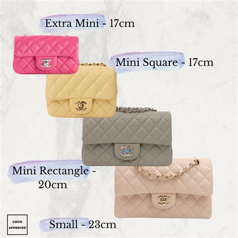 chanel cf small|chanel bag size chart.